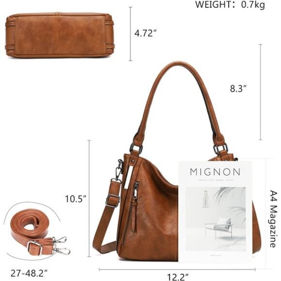 Purses for Women Shoulder Handbags Hobo Bags Tote Bag - Picture 2 of 7